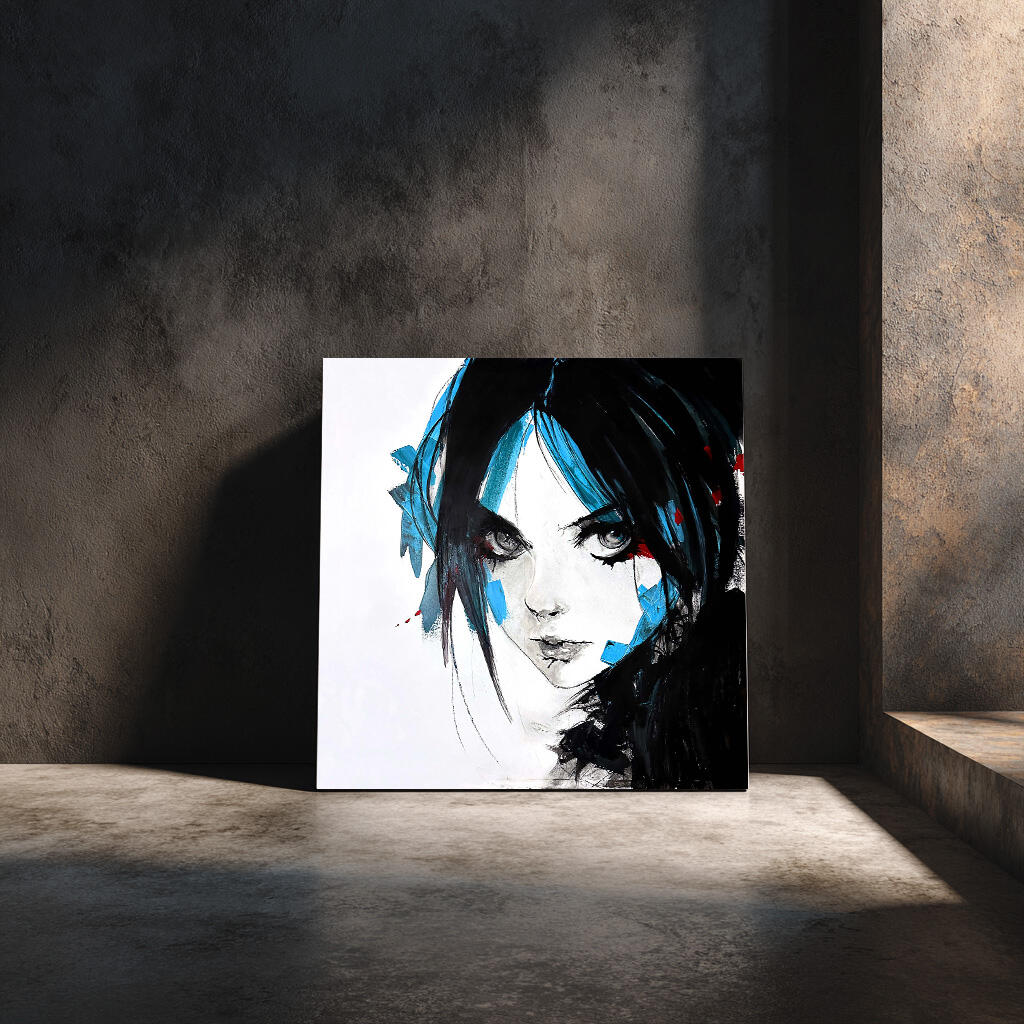 The Quiet Between — Fuson, 2026 | Charcoal &amp; acrylic on unframed canvas (39.5 × 39.5 in) | Original, one of one.