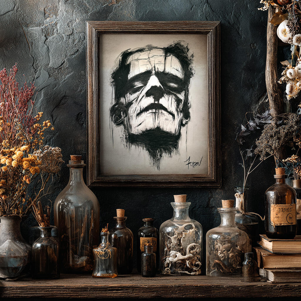 Karloff — Fuson | Charcoal on paper | 19 × 24 in | Original, one of one.